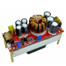 1800 Вт 40А DC-DC постоянного тока постоянное увеличение тока преобразователь повышает 10-60 в вентилятором для 12-90 в Повышающий Модуль питания