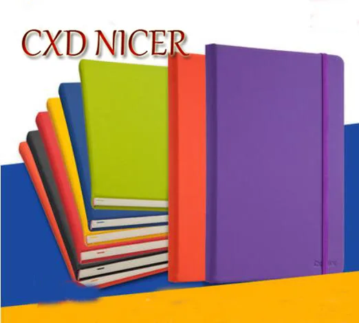 

A5 Creative Notepad Notebook Stationery With Elastic Straps Fashion Leather Candy Color Diary Agenda DD2009