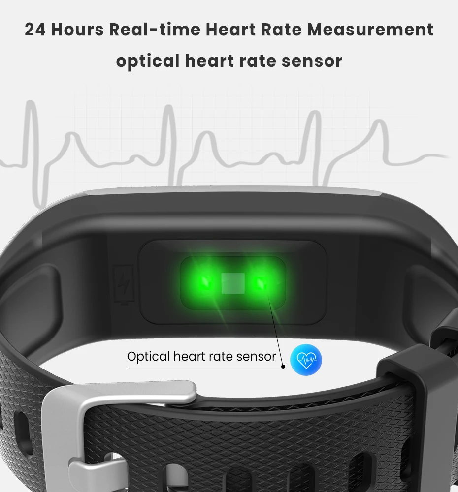 Men Women 1.14 IPS OLED Color Smart Wristbands Pedometer Sports Fitness Bracelet Blood Pressure Heart Rate Monitor Android IOS 4