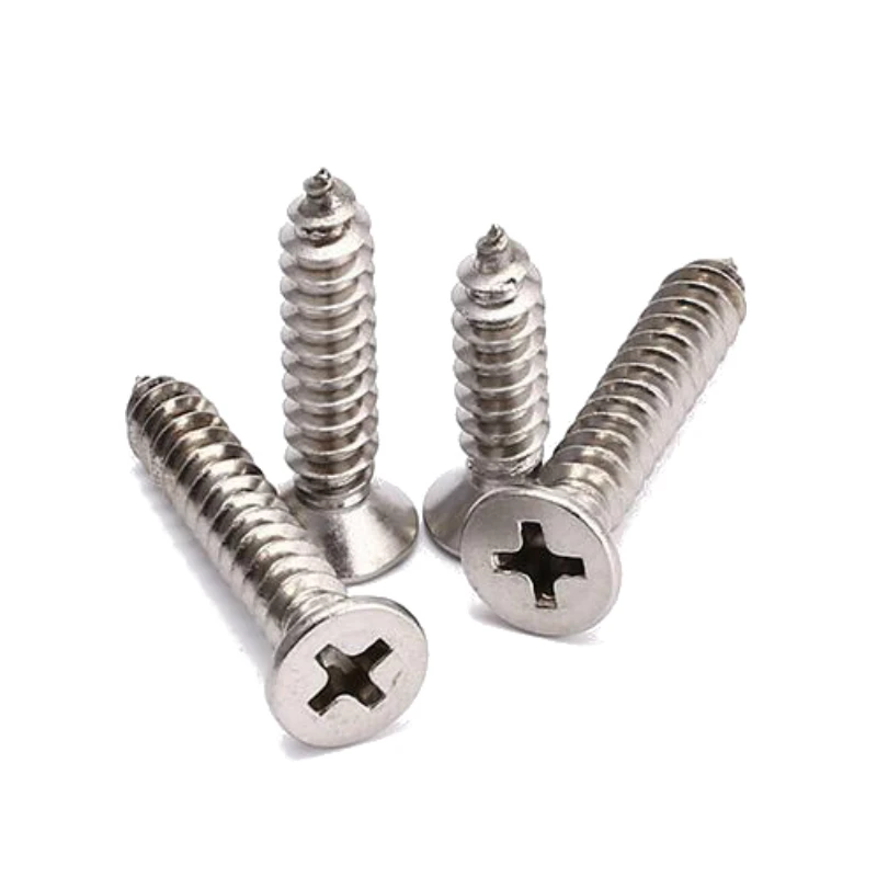 

M5 M6 304 Stainless Steel Countersunk Cross Head Flat Self Tapping Screws