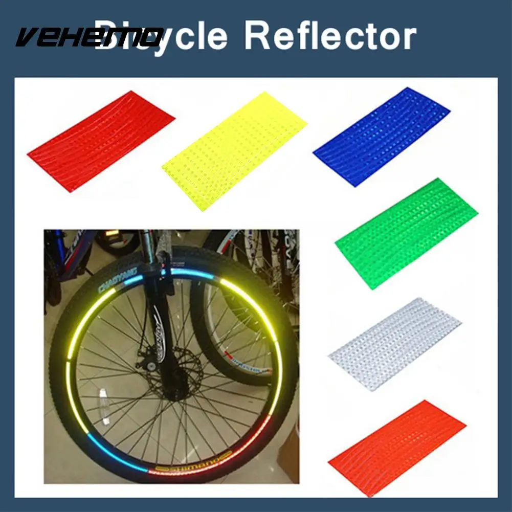 

Bike Cycling Motorcycle Wheel Tire Tyre Reflective Reflector Stickers Decal