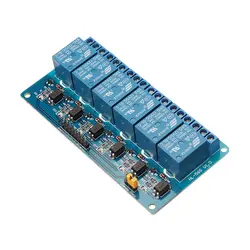 6 канала 12 V Модуль реле низкого уровня триггера с изоляцией оптрона для Arduino