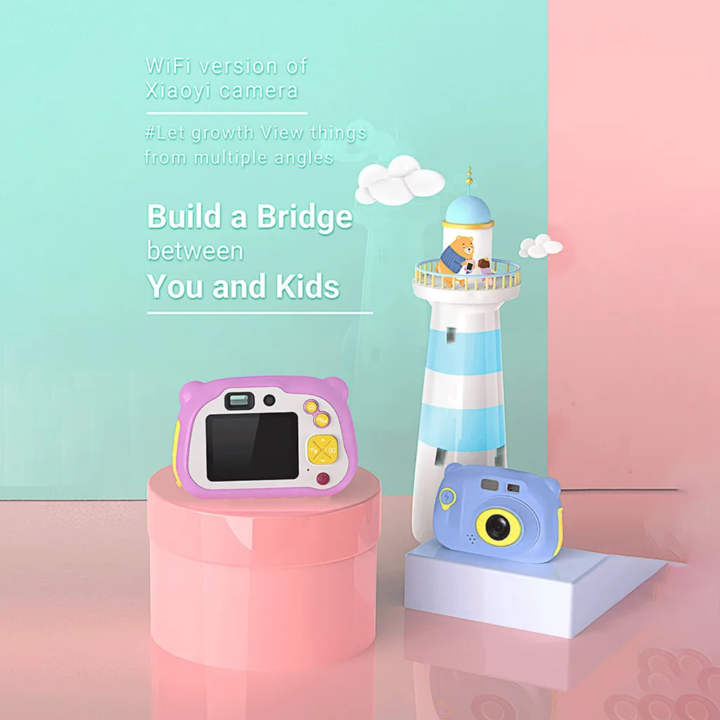 Children Mini Camera Kids Educational Toys for Children Baby Gifts Birthday Gift Digital Camera 12MP Projection Video Camera