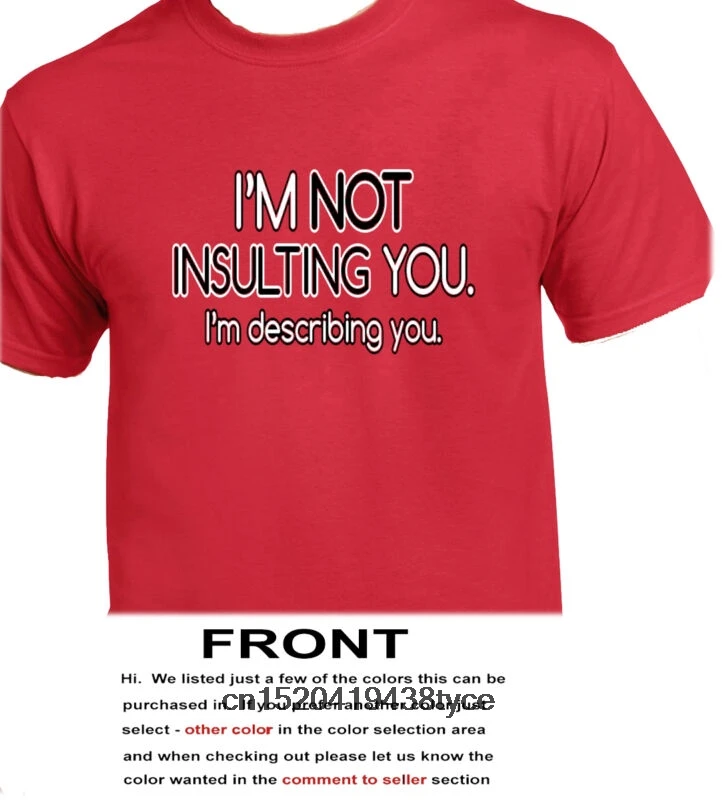 I'm Not insulting You Describing - Funny Put Down 3333 | Мужская одежда