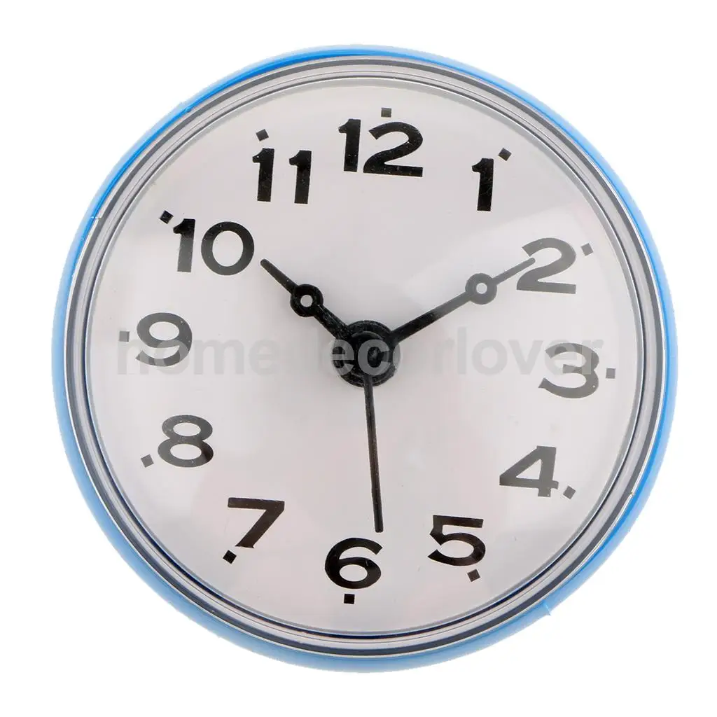 Water Resistant Shower Clock Suction Cup Bathroom Kitchen Clock Wall/Window Glass/Mirror Sucker