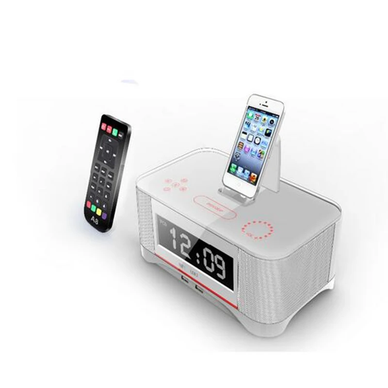 A8 touch Радио часы Динамик Дистанционное управление для iOS Apple iphone7 5S 6 6S 7 Plus Bluetooth и NFC для Samsung android Динамик