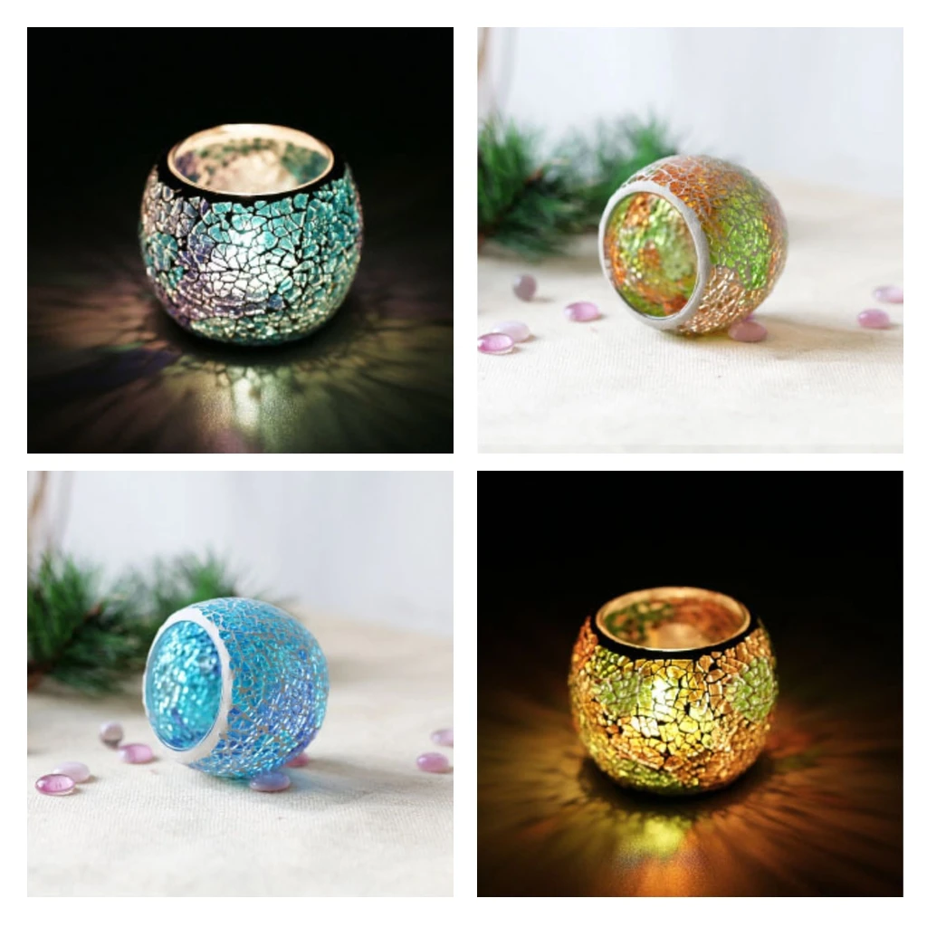 2Pcs Moroccan Home Votive Candle Tealight Candelabra Candlestick Lantern A
