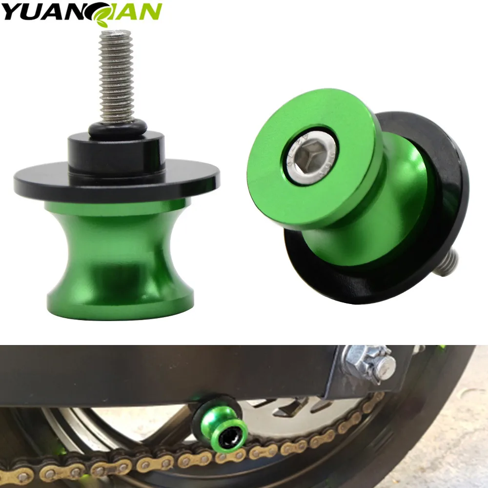 

CNC Aluminum Swing Arm Motorcycle Swingarm Sliders Spools Swingarm Stand Screws Slider For Kawasaki Z1000 Z 1000 Z750 2003-2013