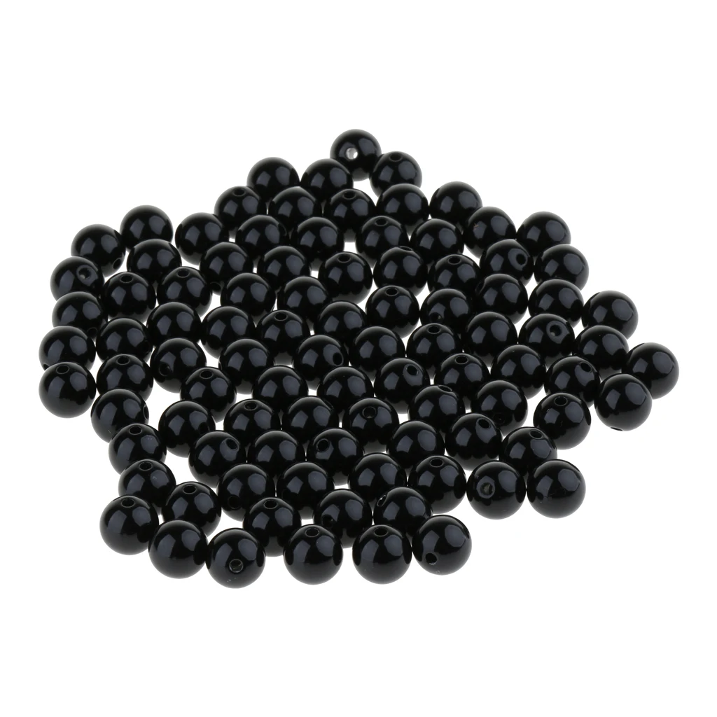 

100 Pieces 3-12mm Black Plastic Safety Eyes for Teddy Bear Doll Puppet DIY Craft Making
