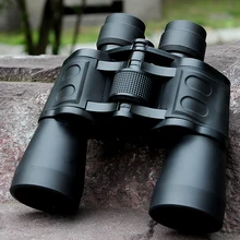 Long Range Binocular 10X50 Top Grade High Definition Binocular Telescope for Army High Power BAK4 Lens Hunting Telescopes