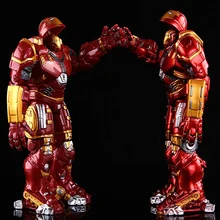 Avengers 2 Iron Man Hulkbuster Armor Joints Movable 18CM Mark With LED Light PVC Action Figure