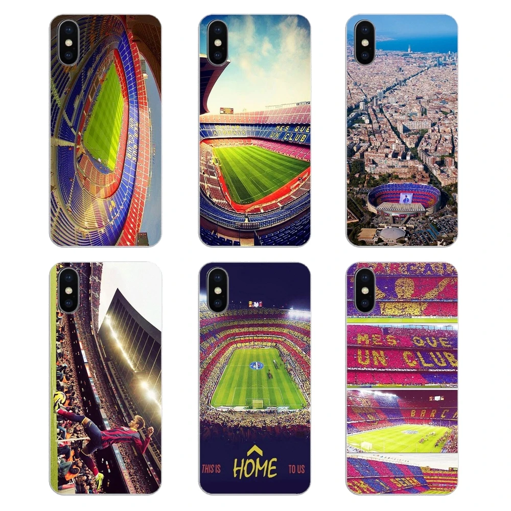 

For Samsung Galaxy A5 A6 A7 A8 A9 J4 J5 J7 J8 2017 2018 Plus Prime Barcelona Spain Estadio Camp Nou Transparent Soft Case Covers