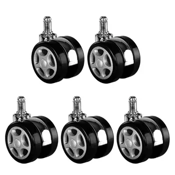 

Office Chair Caster Wheels Roller Style Castor Wheel Replacement Steel + Rubber