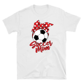 

2019 Summer Football Tees Graphic Ins Clothes Short Sleeve Shirt Women Gift For Mom New Calelinka Funny Soccer Mom Tshirts