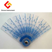 25 лезвий метрические щупы Высокопрочный пластик 0,05 до 3 мм толщина зазора метрический наполнитель щупа прибор Измерение Инструменты