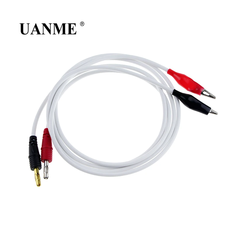 

UANME Power Supply Output Cable Connecting Line 10A Banana Plug Alligator Clip For Cell Phone Repair Tools
