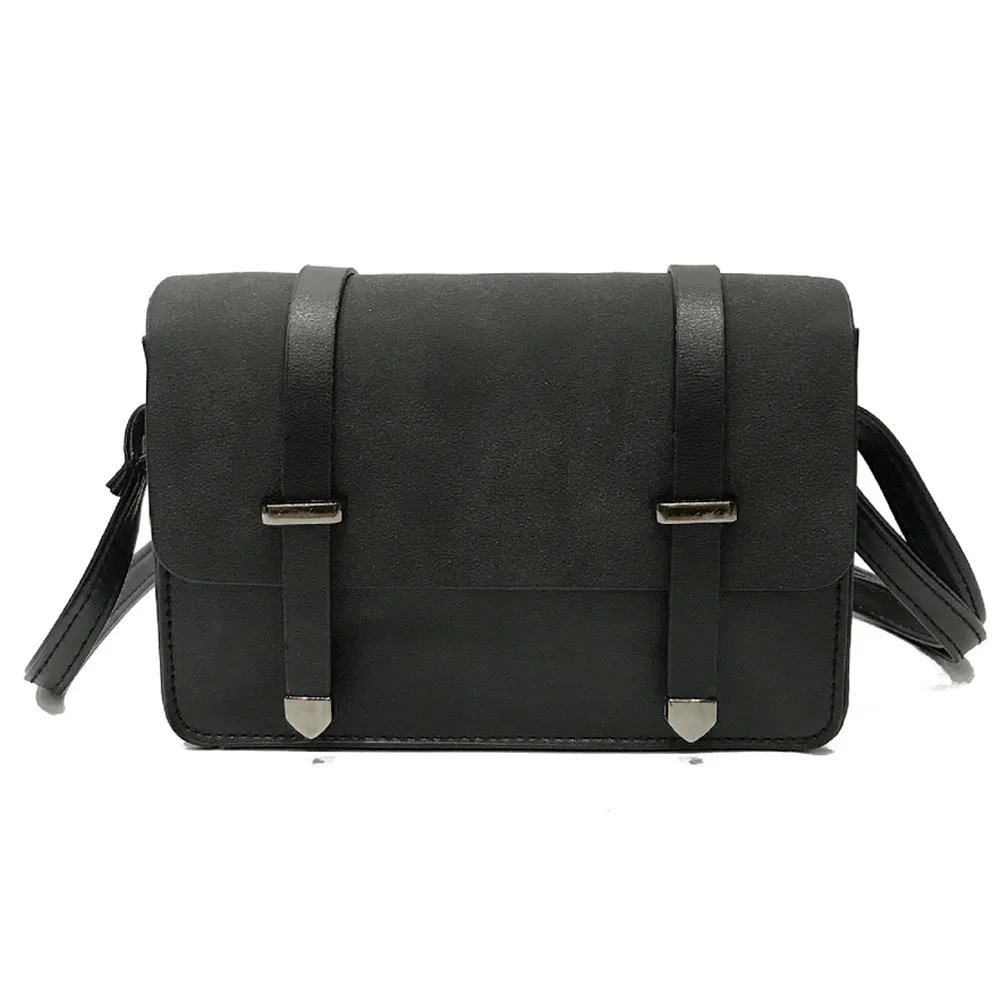 

New Design Satchels Handbag Scrub Double Buckle Crossbody Bag Fashion Women Envelope Shoulder Bags Leather Messenger Bags#Z