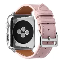 Кожаный ремешок для часов apple watch 4, 5, 40 мм, 44 мм, розовый браслет, ремешок на запястье для iWatch серии 1, 2, 3, 38 мм, 42 мм, для женщин и девушек