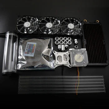 

Syscooling hard tube colorful control system computer CPU water cooling kit with copper radiator