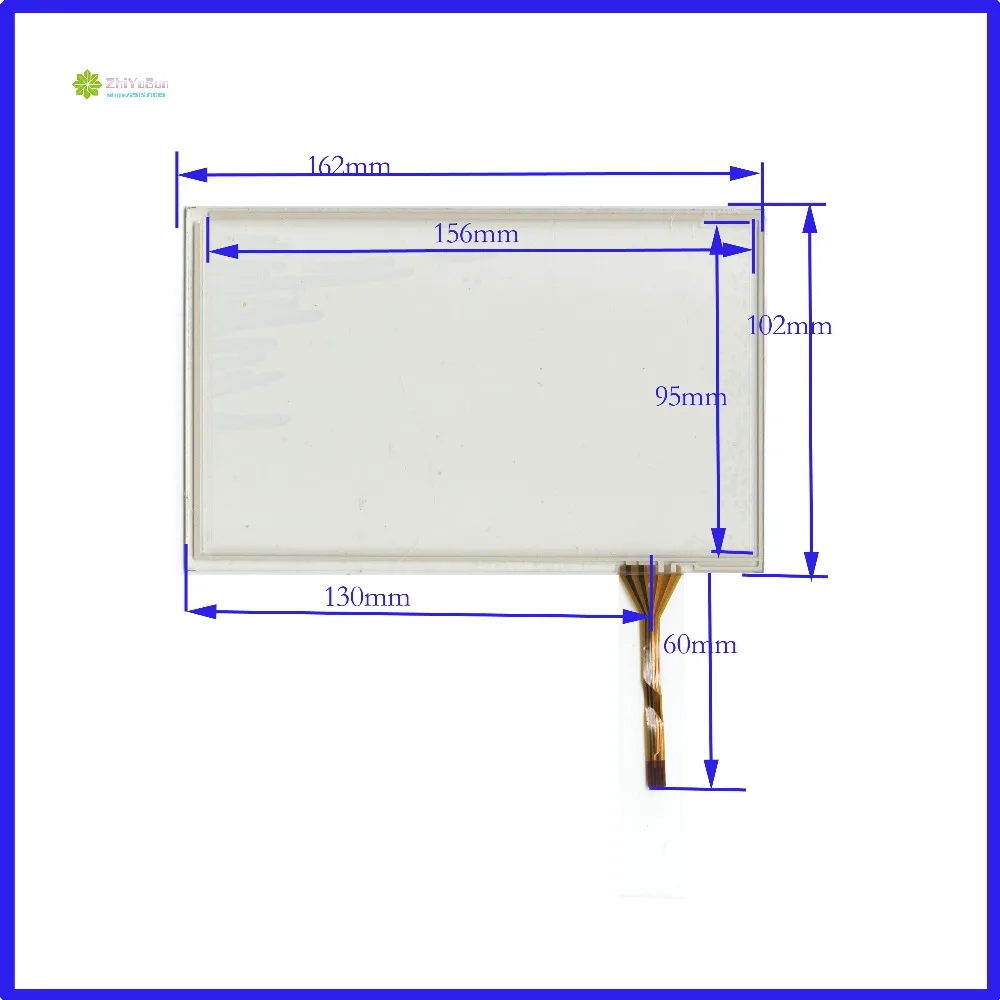 

ZhiYuSun wholes lot/2PCS 162mm*102mm 7inch 4 lins Touch Screen glass touchsensor 162*102touchglass digitizer GLASS