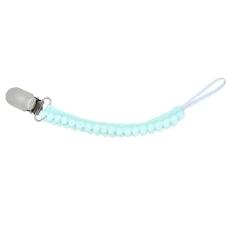 

Cotton teething pacifier clips with safe woven pacifier chain holder for nipples baby toys