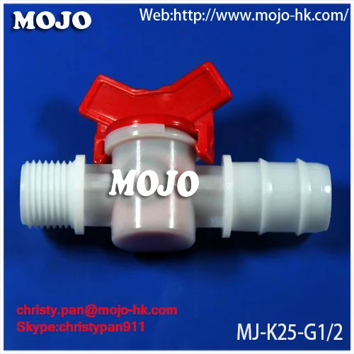 

2020 MJ-K25-G1/2 waterproof connector PP material water reducing valve(10pcs/lots)