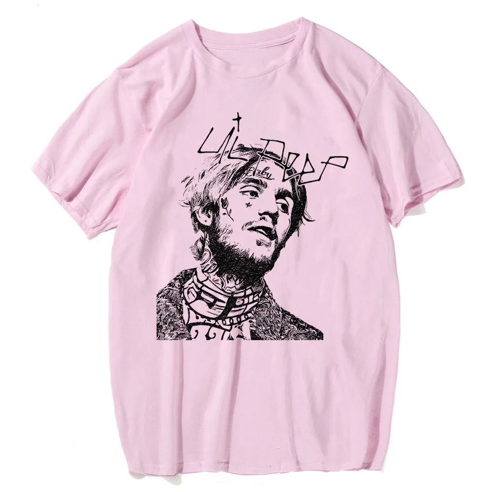 Lil Peep Футболка Music Man летние Графические футболки певица Мужская Новая Lil. peep футболка одежда Удобная футболка мужская женская - Цвет: 20