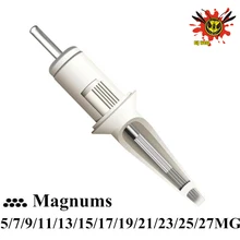 BIGWASP Стандартный патроны иглы татуировки V1 обновленная версия Картриджи-Magnums 5/7/9/11/13/15/17/19/21/23/25/27 мг