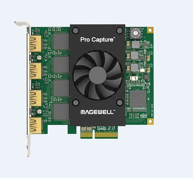 Magewell Pro Capture Quad HDMI карта захвата PCI-E 2048p 4CH Карта видеозахвата