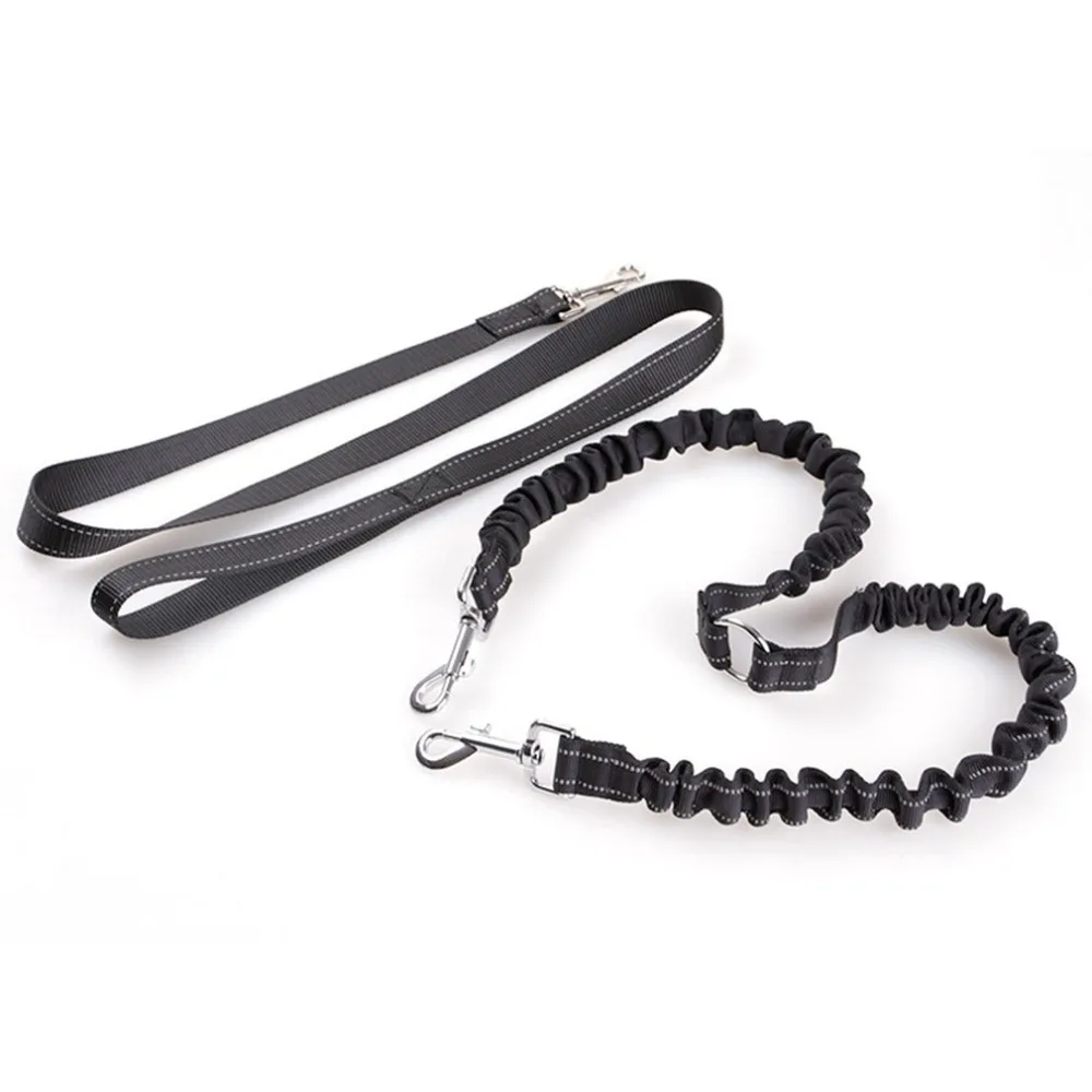 

Nylon Double Head Elastic Dog Collar Belt Dog Pet Lead Leash Traction Rope Adjustable Training Dog Lead Harness Pets Supplies