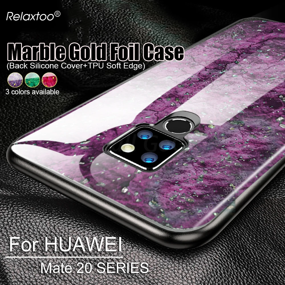 

mate 20 pro Case Marble Gold Foil Glitter Phone Cases For Huawei matte 20 20lite mate20 lite light X Silicone shell Coque Cover