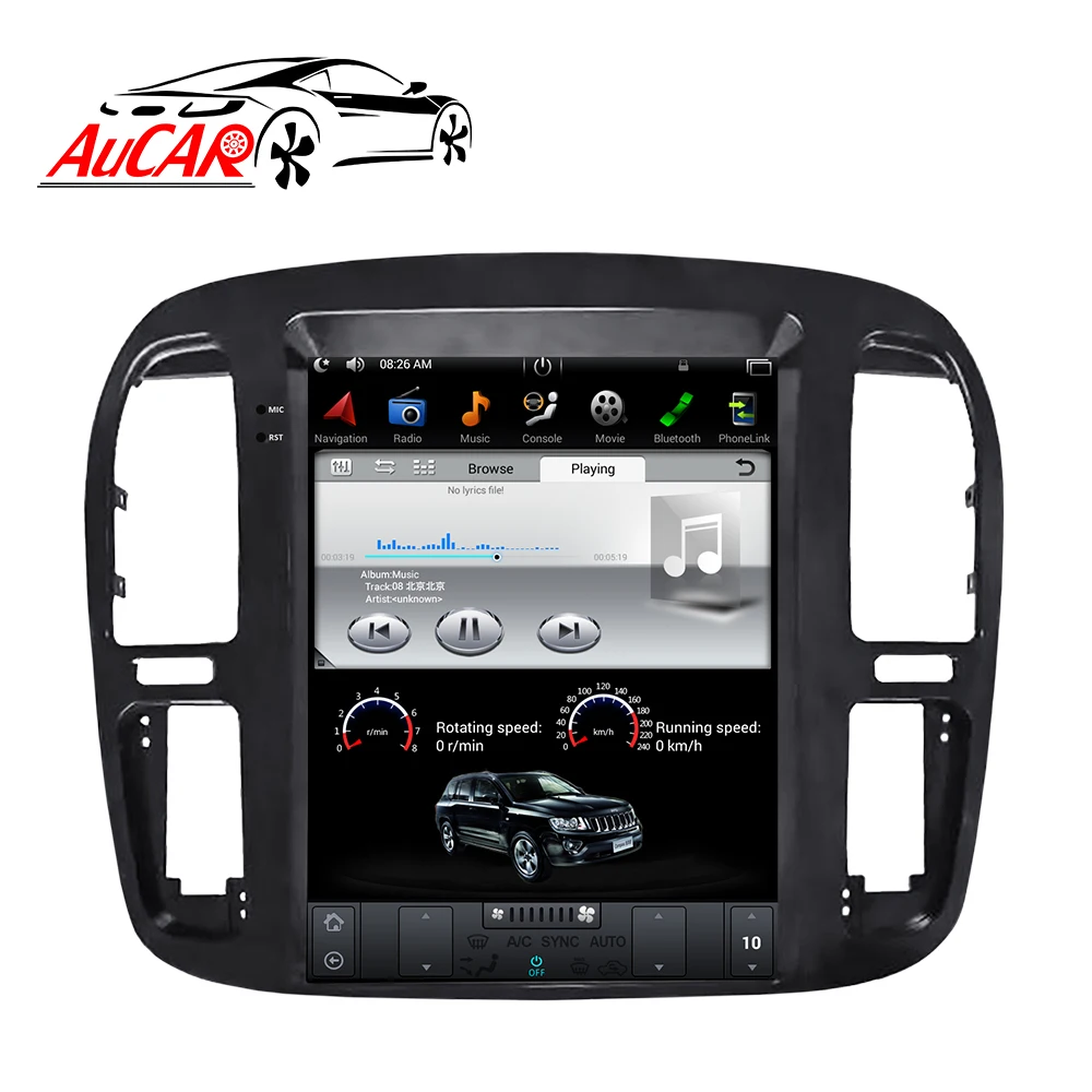  Tesla stereo 12.1'' Android Car radio GPS Navigation DVD Player For TOYOTA LAND CRUISER LC100 1998 