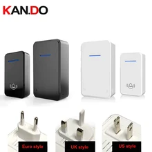 США/Евро/Великобритания Цифровой Белл w/1 излучатель+ 1 приемники беспроводной дверной звонок Водонепроницаемый длинные 380 м дверной звонок 48 мелодии дверь кольцо