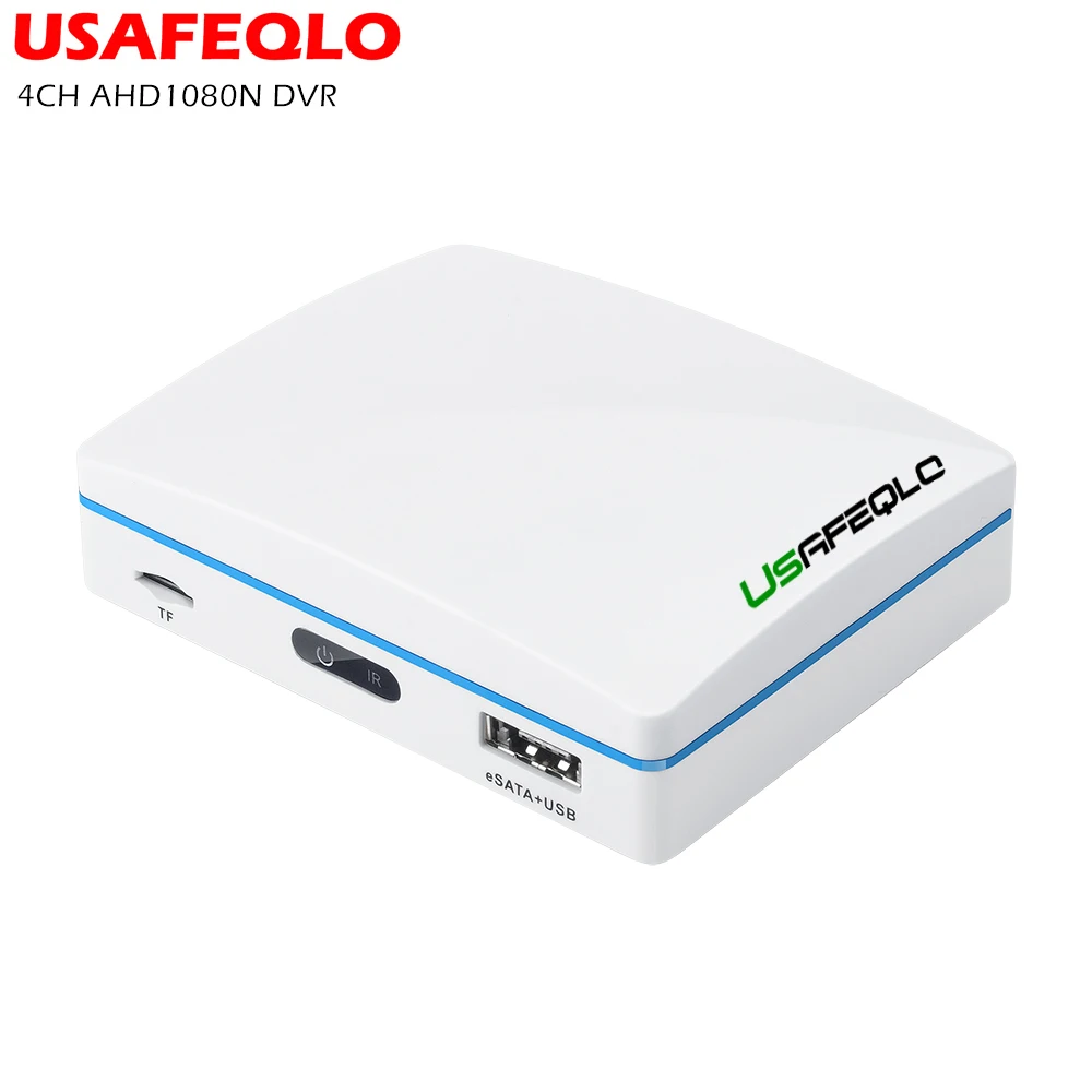 USAFEQLO мини 4CH CCTV видео регистратор DVR AHD 1080N 5 в 1 Гибридный для аналоговый IP TVI CVI