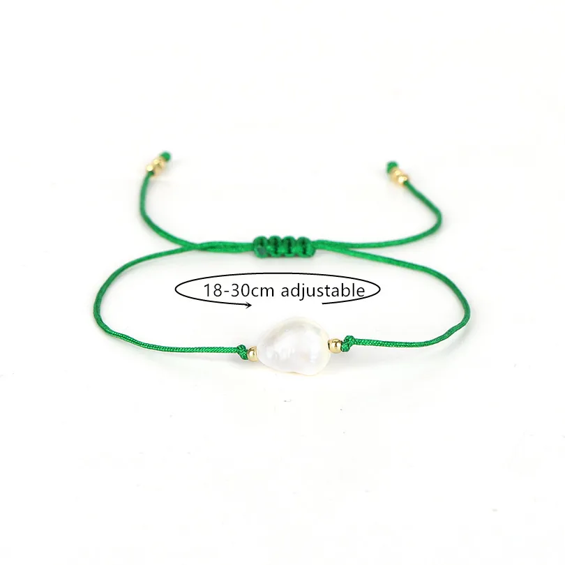 G.YCX 10 Color Irregular Natural Freshwater Pearl Bracelet for Women Adjustable Rope String Couple Bracelets Friendship Gifts G.YCX 10 Color Irregular Natural Freshwater Pearl Bracelet for Women Adjustable Rope String Couple Bracelets Friendship Gifts