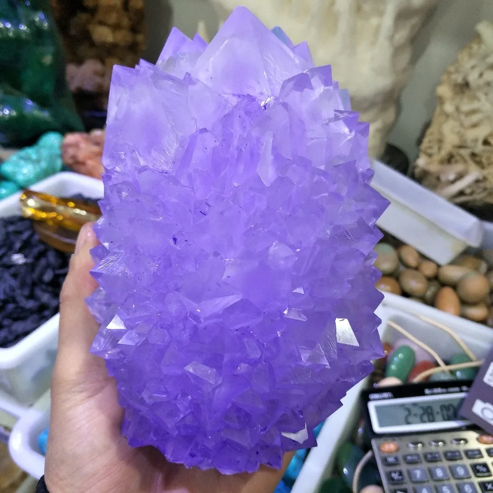 Hot!!! 1100g Rare and beautiful purple quartz crystal crystal cluster used for home decoration wedding decoration aquarium Hot!!! 1100g Rare and beautiful purple quartz crystal crystal cluster used for home decoration wedding decoration aquarium