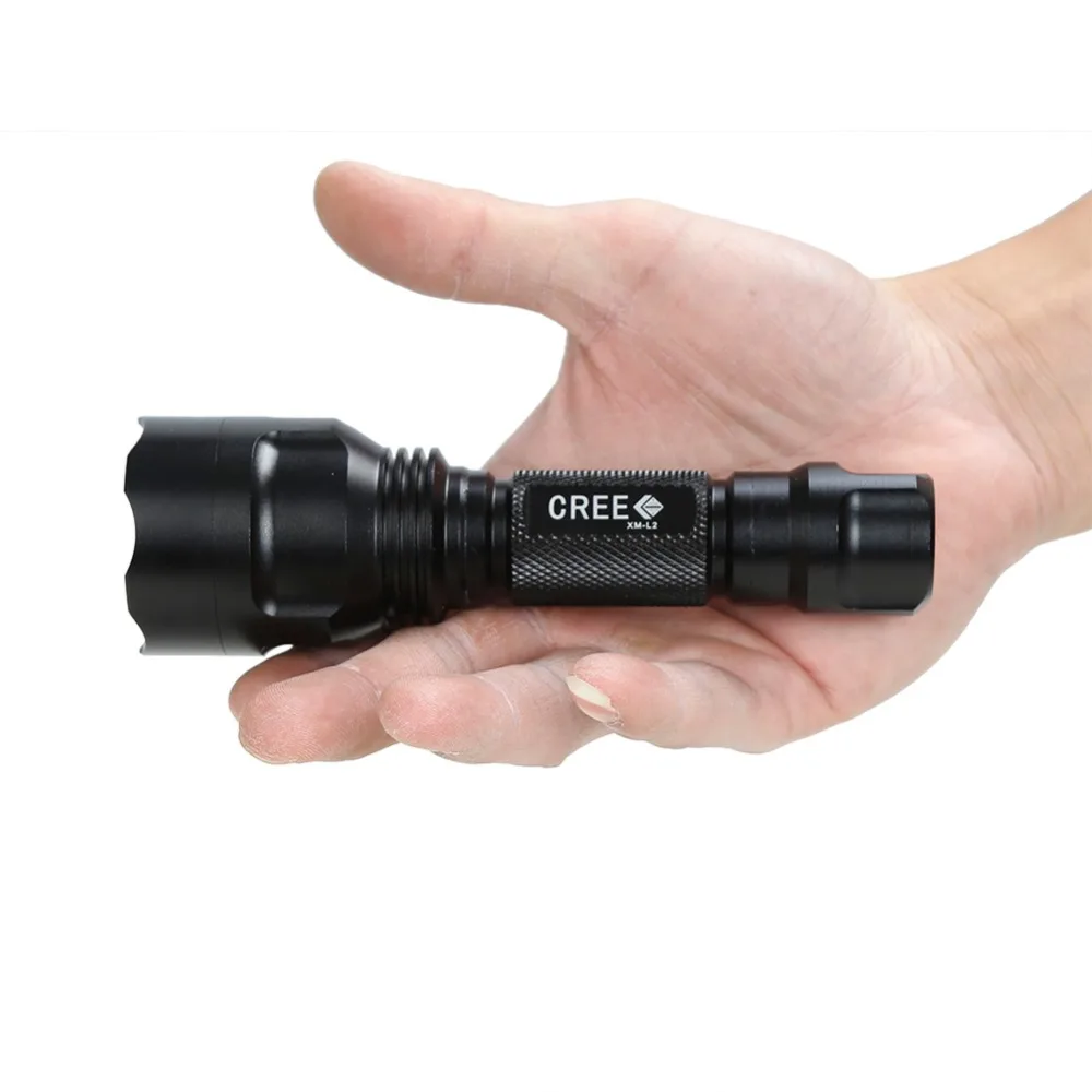Tocha de Alumínio para Alta Caça de Alta Anjoet c8 Cree Xm l t6 Branco e verde e vermelho Led Tático Lanterna 18650 Bateria Lâmpada Qualidade 10 alumínio da tocha lâmpada para a caça de alta qualidade