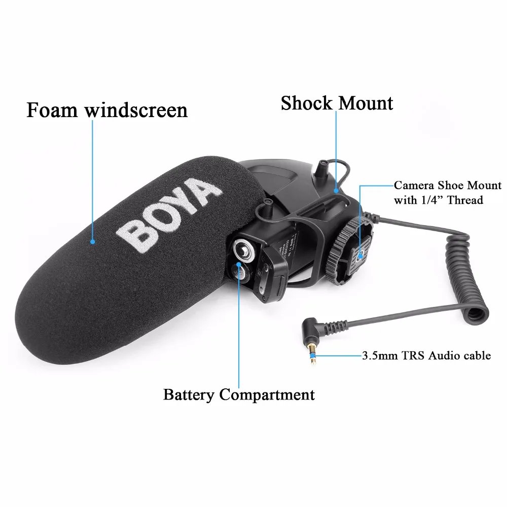 BOYA BY-BM3031 Microphone Supercardioid Condenser