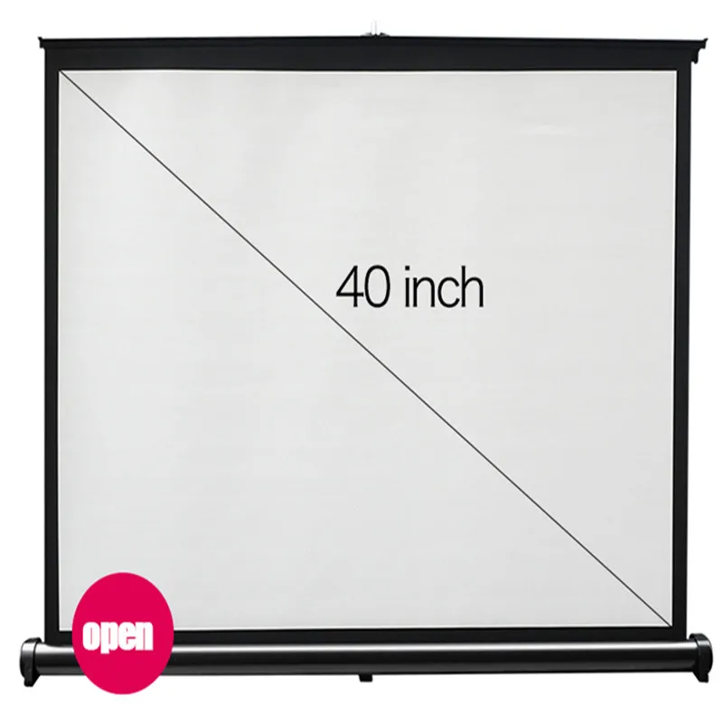 Portable Projector Screen for Business Meeting Matte White for Wall Mounted Home Theater Bar Travel Film For Projector Cheap