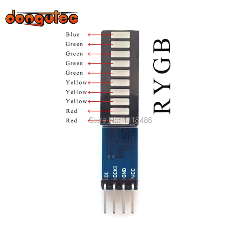 Светодиодный модуль полос RYGB dongutec 10 сегментный светильник для Arduino|module for arduino|module