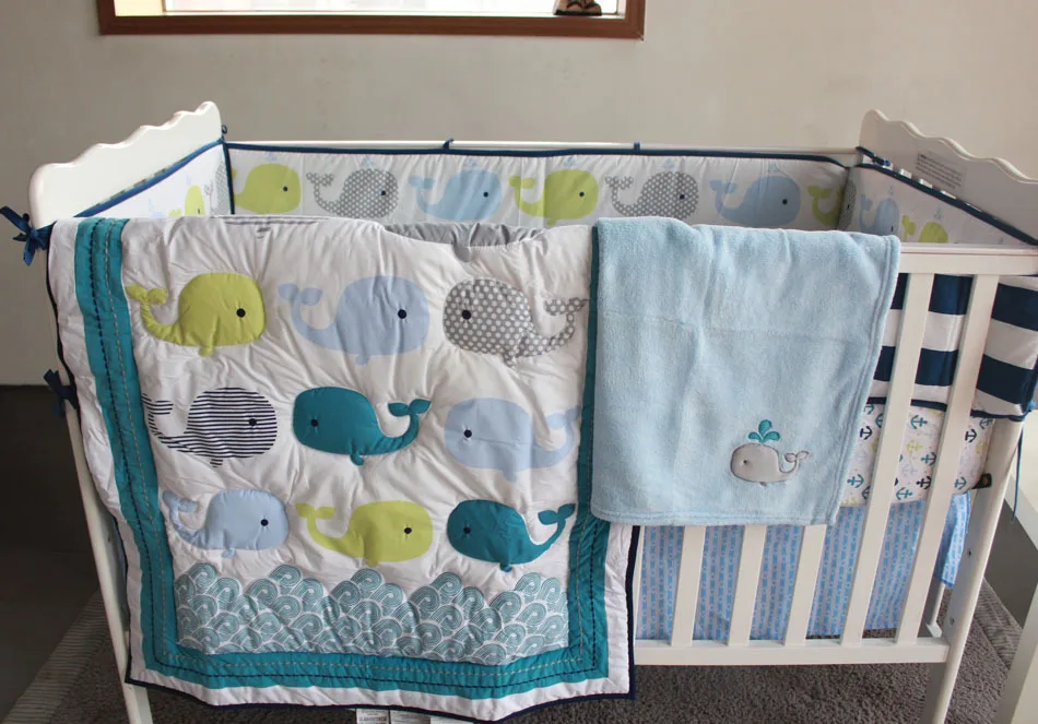 baby boy fishing crib bedding