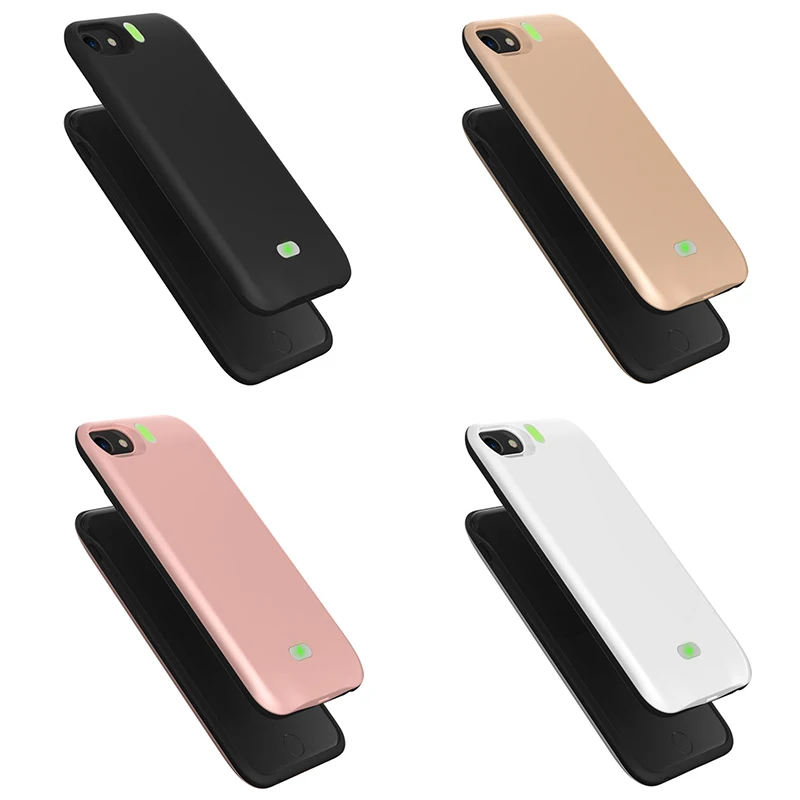 Beste 4000 mah Telefoon Batterij Oplader Voor iphone 6 6 s Externe Power Bank Opladen Case Powerbank Telefoon Gevallen Voor iPhone 7 8