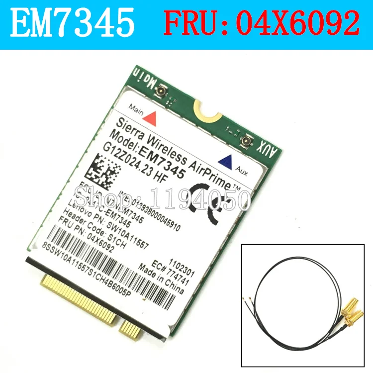 Lenovo ThinkPad EM7345 4G LTE Mobile Broadband 4G CARD WWAN EM7345