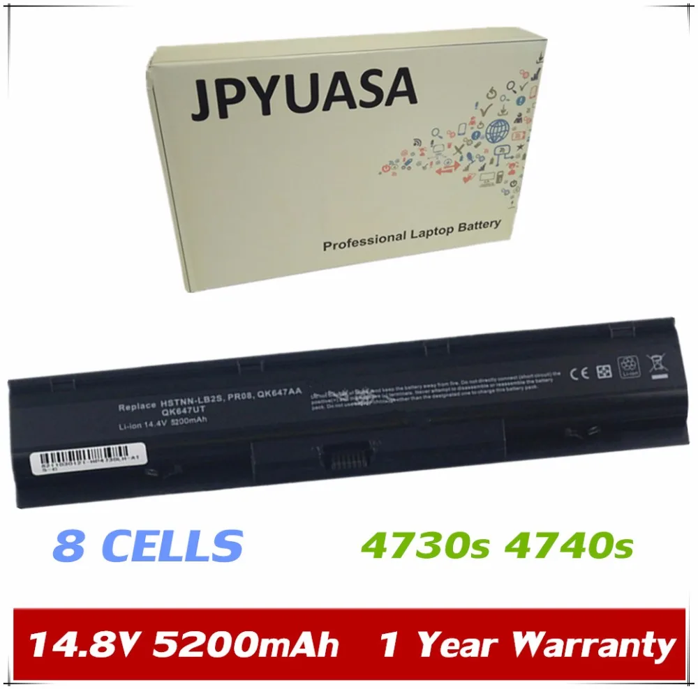 JPYUASA 8 Cells Battery HSTNN I98C HSTNN IB2S HSTNN LB2S For HP ProBook ...