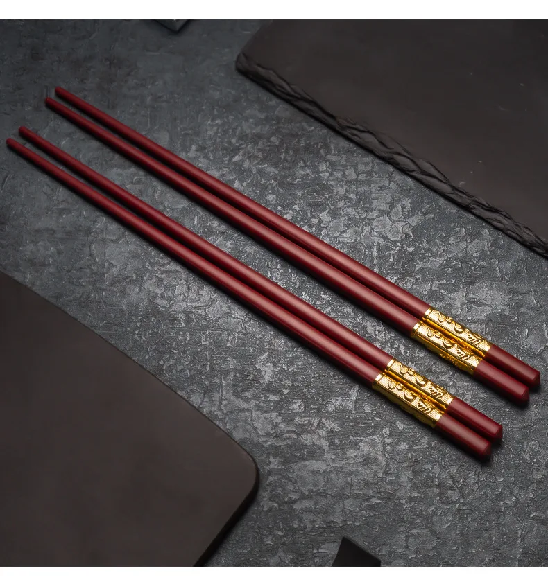 Ручной работы Японский Натуральный каштан дерево палочки для еды набор с значение подарочная коробка Красное сандаловое дерево палочки для еды