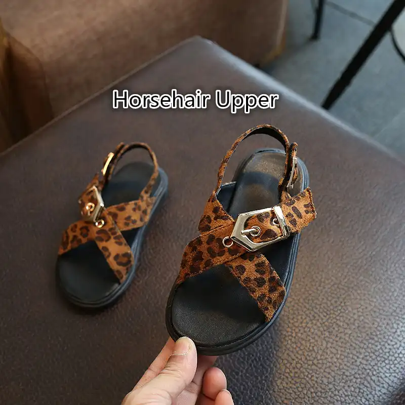 Дети Top Star ~ летние дети Leopard полосатый пляжная обувь для маленьких мальчиков