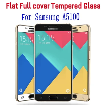 

50pcs For samsung galaxy A5 2017 flat full covered screen tempered glass screen protector (Not 3D curved)