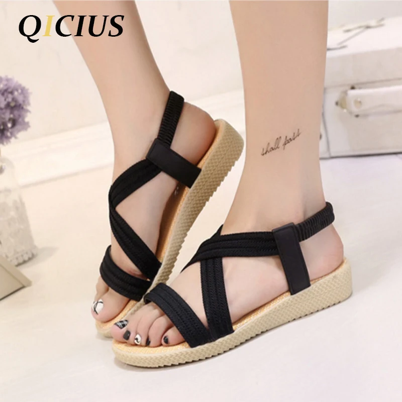 2017 Fashion Women Gladiator Sandals Outdoor Casual Summer Shoes Sandals Platform Shoes Cross-tied Wedge Woman Sandals B0036 Women's Shoes