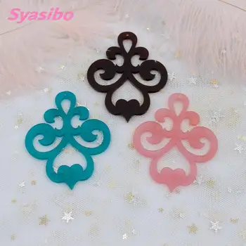 

65mm Acrylic Lace Beach Earrings Glitter Miror Matt Frog Earrings Party Ornametns Laser Cut 2.6" -AC1279