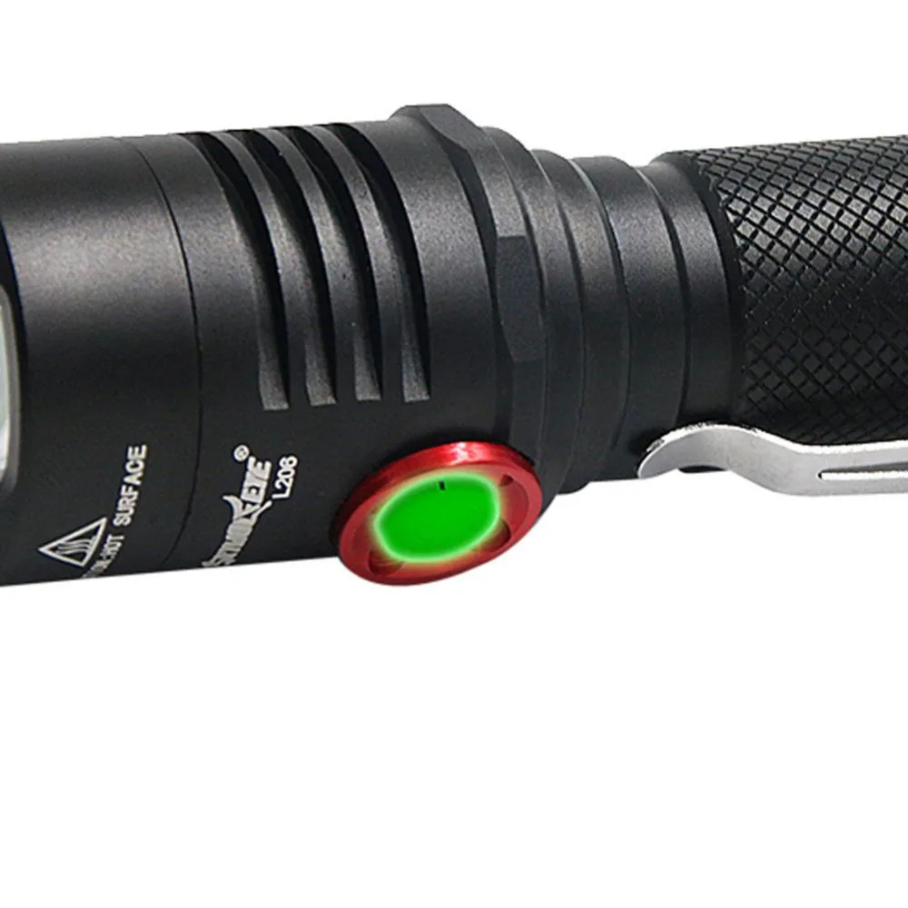 SKYWOLFEYE 8000 люменов T6 светодиодный фонарик с подзарядкой от USB 18650 батарея велосипедный фонарь с зажимом водонепроницаемая лампа+ usb-кабель